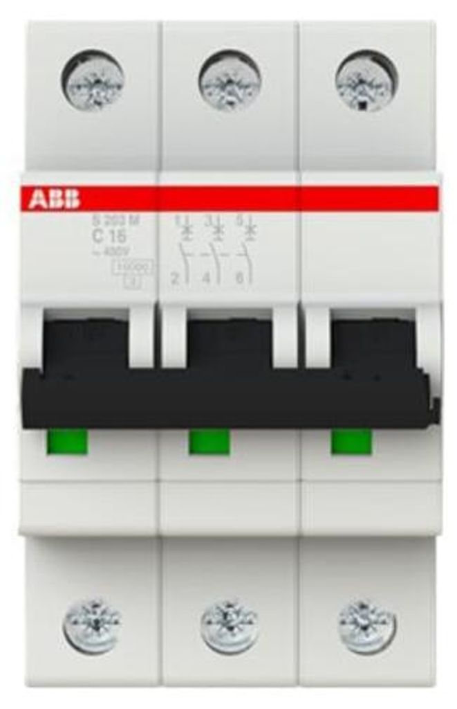 S203M-C16, Miniatur-Leistungsschalter, Typ C, 25000 A, IP20 Produktbild 