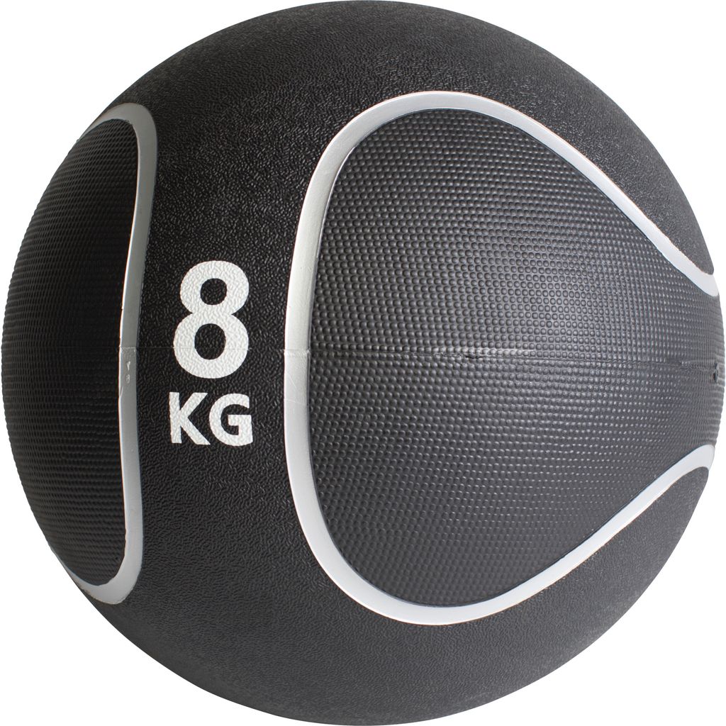 GORILLA SPORTS Medizinball - 8kg Gewichte, Ø 29 cm, Rutschfest, aus Gummi - Slam Ball, Gewichtsball, Trainingsball, Fitnessball