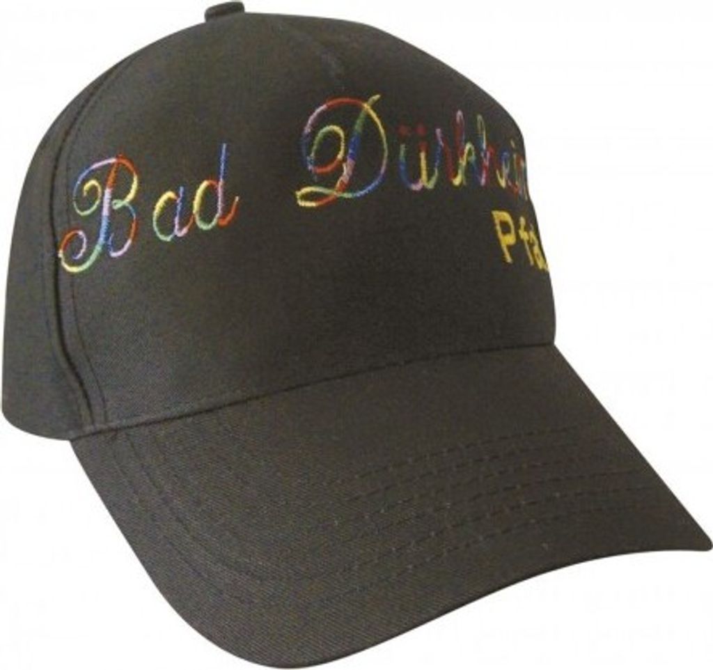 Baseballcap mit Einstickung - Bad Dürkheim - 68878 schwarz