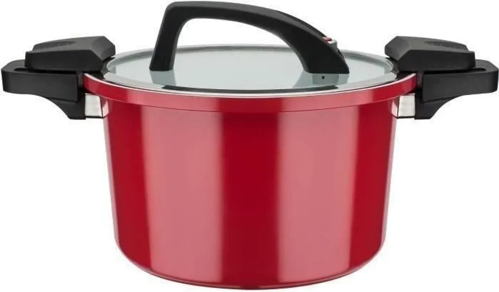 Pentola GSW 6L Alluminio Forgiato Rosso per Induzione - Offerta Online