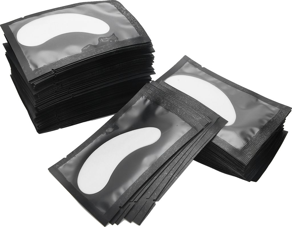 100 Stück Wimpernverlängerungspads, feuchtigkeitsspendende Wimperntransplantations-Aufkleber, Augenpads, Make-up-Werkzeug