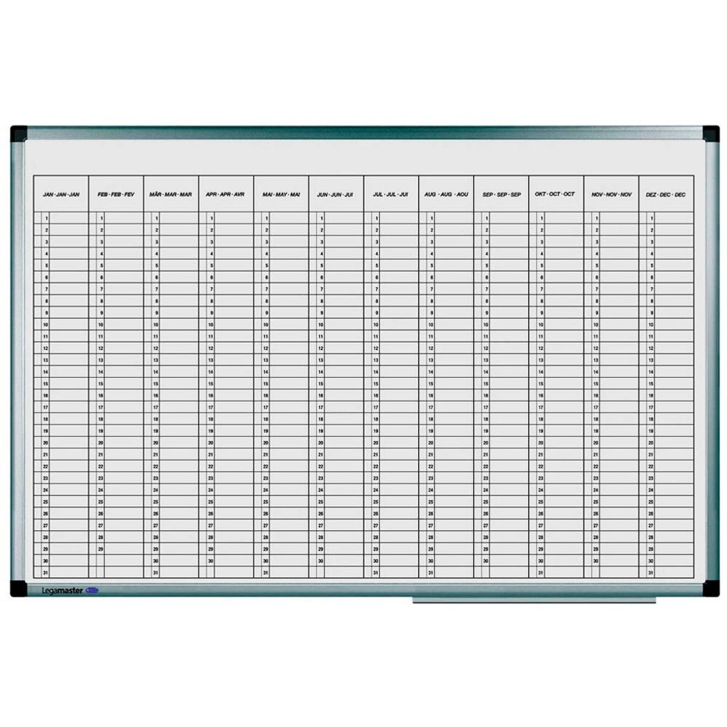 Legamaster 7-412000 Jahresplaner PREMIUM 60 x 90 cm, Motiv vertikal