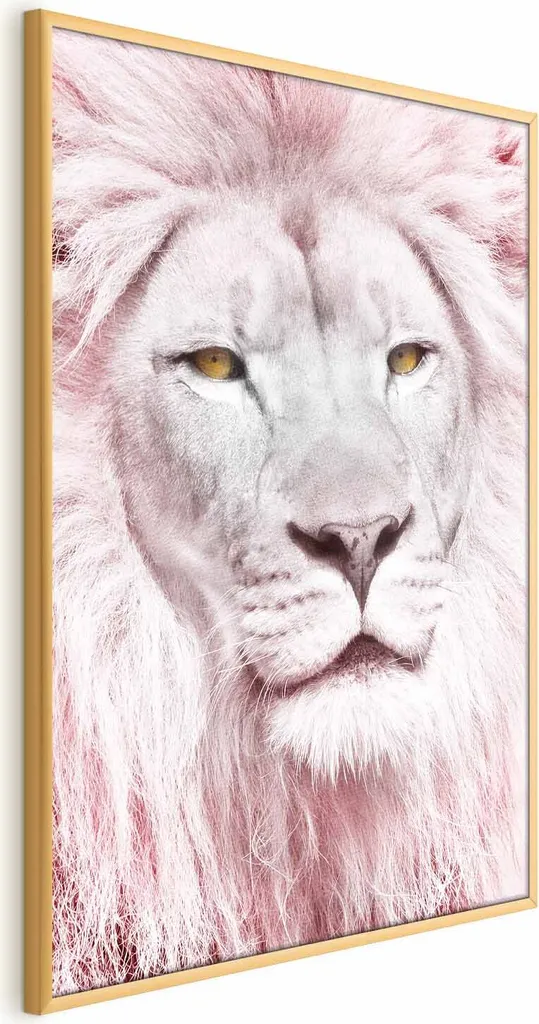 Poster Bellezza nella forza 40x60 cm con cornice dorata senza margini