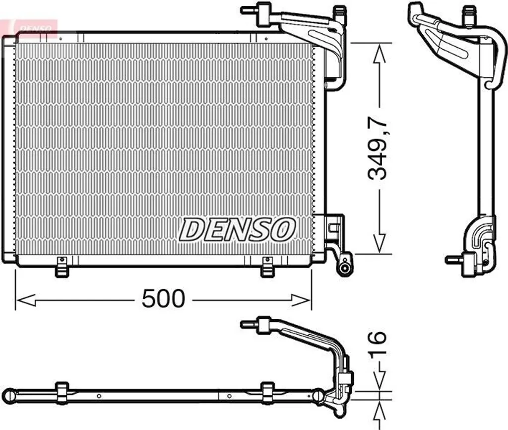 Condenseur climatisation DENSO DCN10054 - Pièce d'origine certifiée