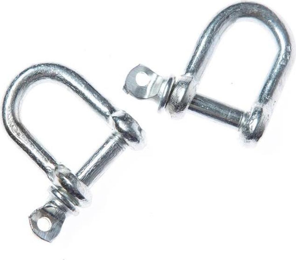 10 x Schäkel Rundschäkel Ø 6 mm Verbinder Sicherungsbolzen Befestigungshaken