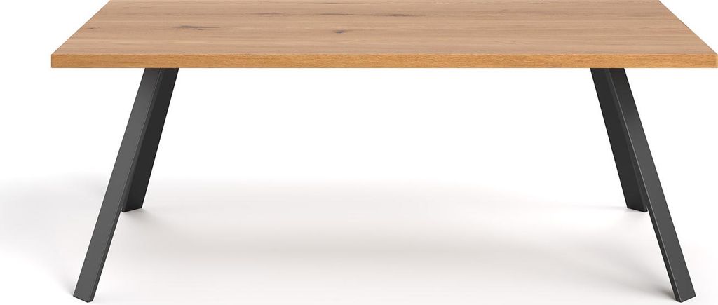 Lige-Tisch aus natürlichem Eichenholz, 180x90 cm, Massivholz, Designermöbel