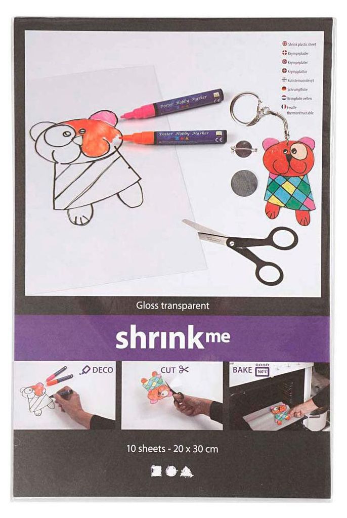Creativ Company Schrumpffolie transparent glänzend A4 Produktbild 