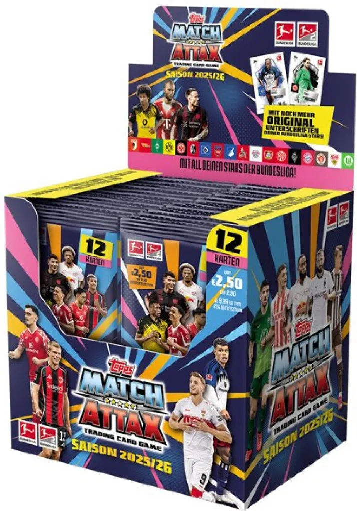 Booster Bundesliga Match Attax 2025-26 - Complétez votre Album de Foot