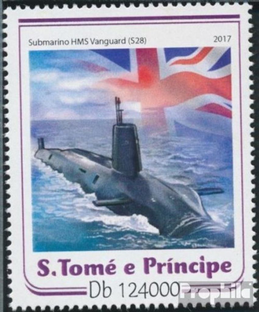 Briefmarken Sao Tome e Principe 2017 Mi 7147 (kompl. Ausgabe) postfrisch U-Boote