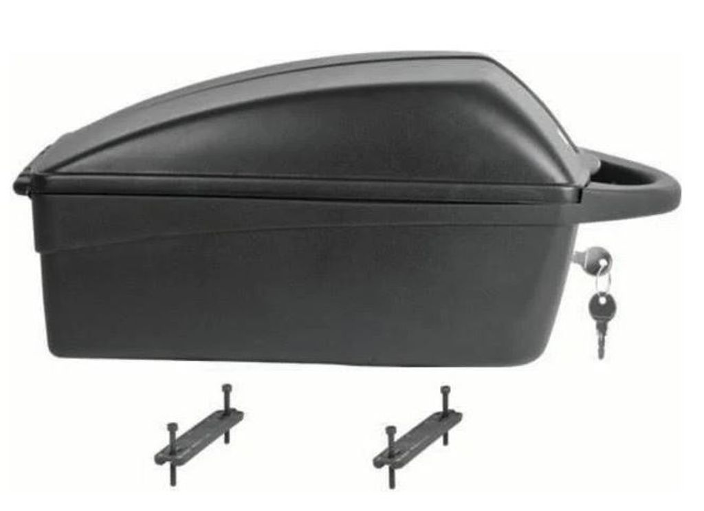 11L Fassungsvermögen FISCHER Gepäckträger-Box Fahrrad Box Koffer Case schwarz