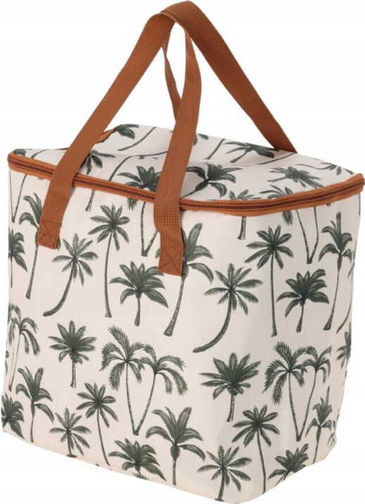 Tragbare, praktische Reisekühltasche 15L mit Palmenblättermuster