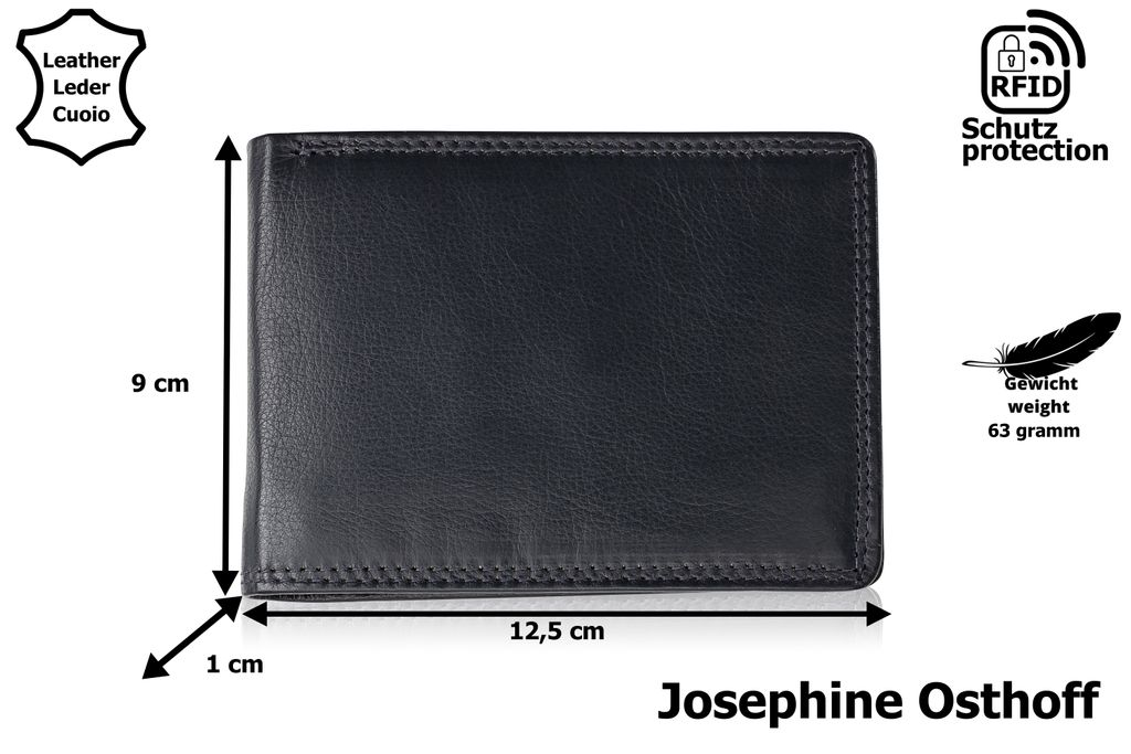Josephine Osthoff Mini Portafoglio Portachiavi In Pelle Vera – Fatto A Mano, Con Scomparto Per AirTag – Unisex, 7x5.5x2 Cm - 5