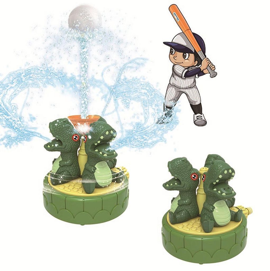 Wasserspielzeug Kinder Dinosaurier Sprinkler, Rasensprenger Garten, Outdoor Sommer Spielzeug, mit Schlauchanschluss, Spaß für Kinder draußen