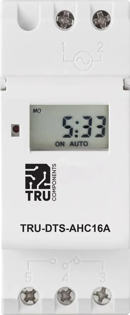 Interrupteur Horaire Programmable 230V Tru Components AHC16 A Digital