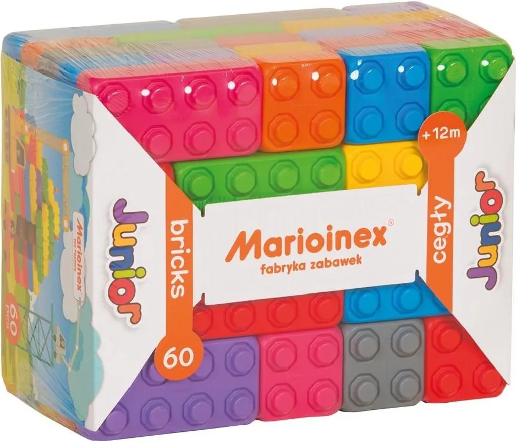 Briques Junior 60 multicolores : blocs de construction haute qualité