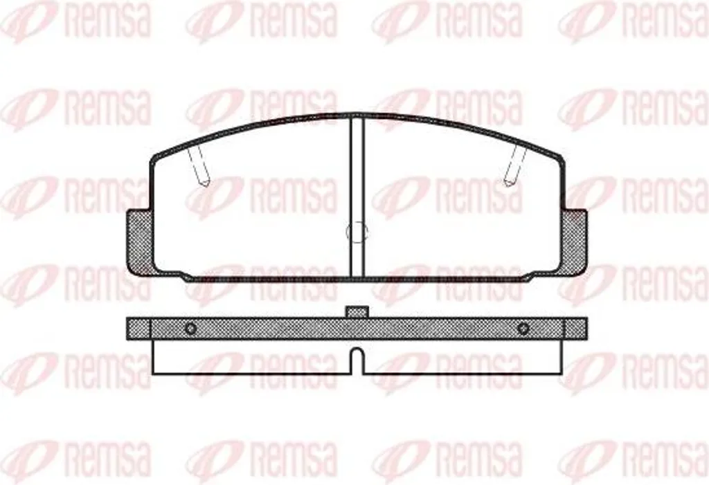 Plaquettes de frein REMSA 0179.20 pour GGYB2648Z compatible Mazda 6