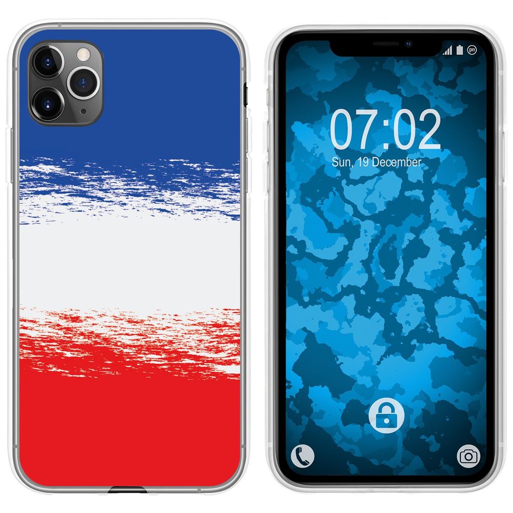 PhoneNatic Case kompatibel mit Apple iPhone 11 Pro Silikon-Hülle WM France M5
