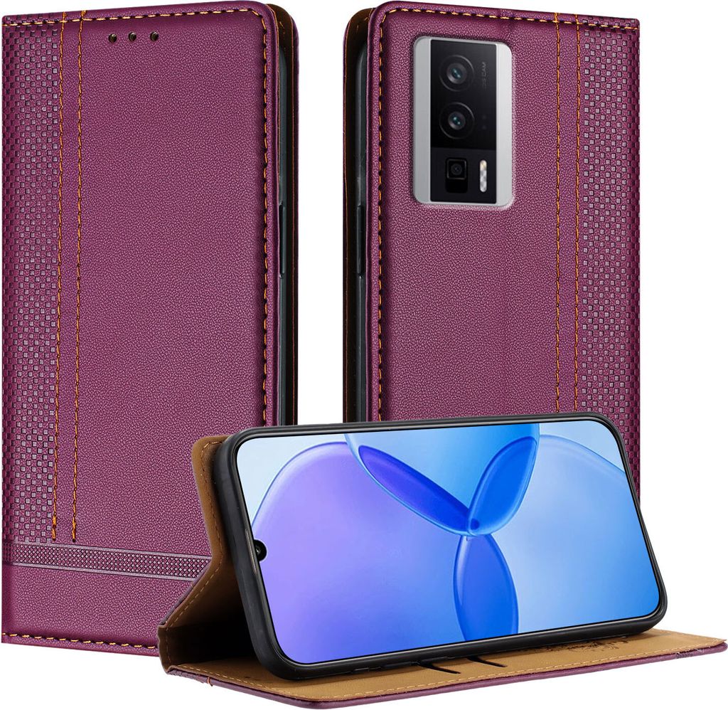 Handyhülle für Xiaomi Poco F5 Pro/Redmi K60/K60 Pro Leder Produktbild 