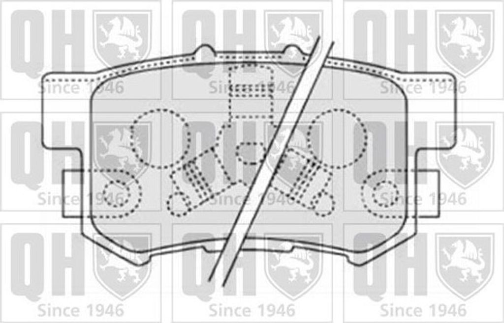QUINTON HAZELL Bremsbeläge Satz Hinten Bremsklötze für HONDA CR-V III (RE) BP1590