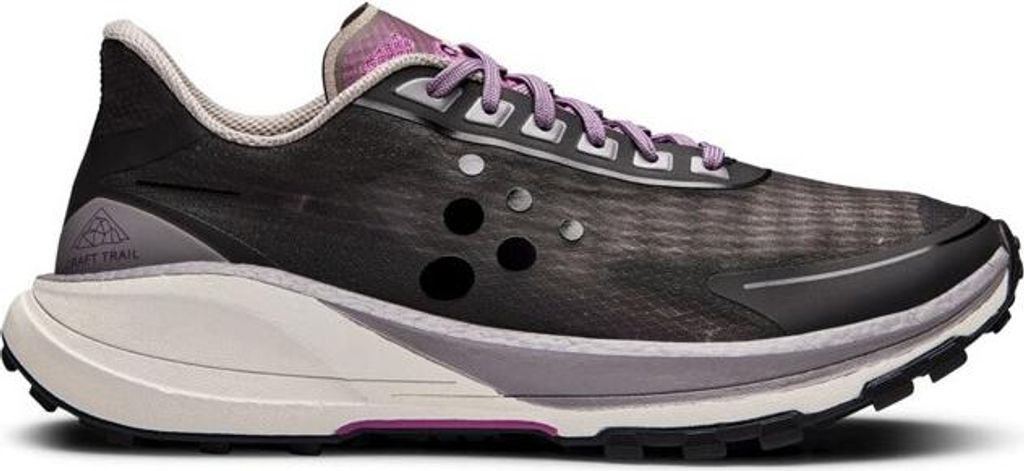 Damen-Laufschuhe CRAFT PURE TRAIL, schwarz Schuhgröße: 5