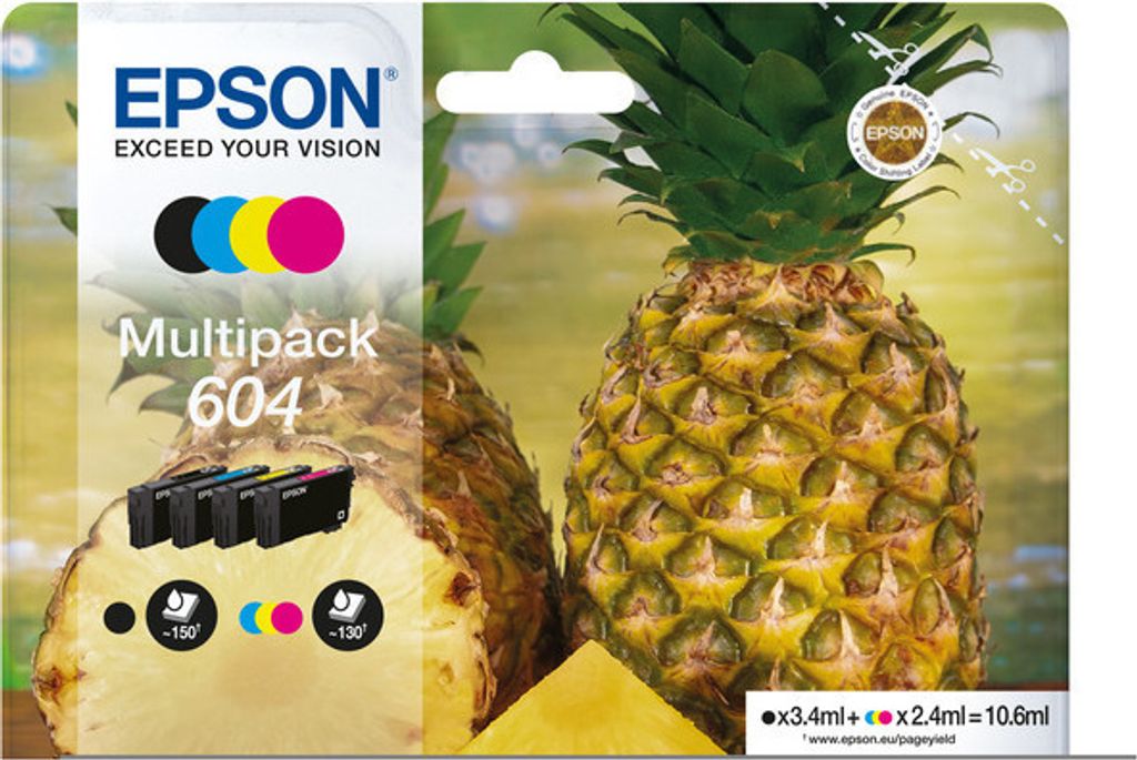 Epson 604 Tlačová kazeta 4 ks Kompatibilná čierna, azúrová, Obrázok produktu 3