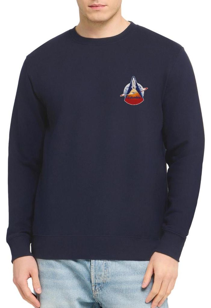 Spreadshirt NASA Space Shuttle Columbia Uni Pullover, 3XL, Navy