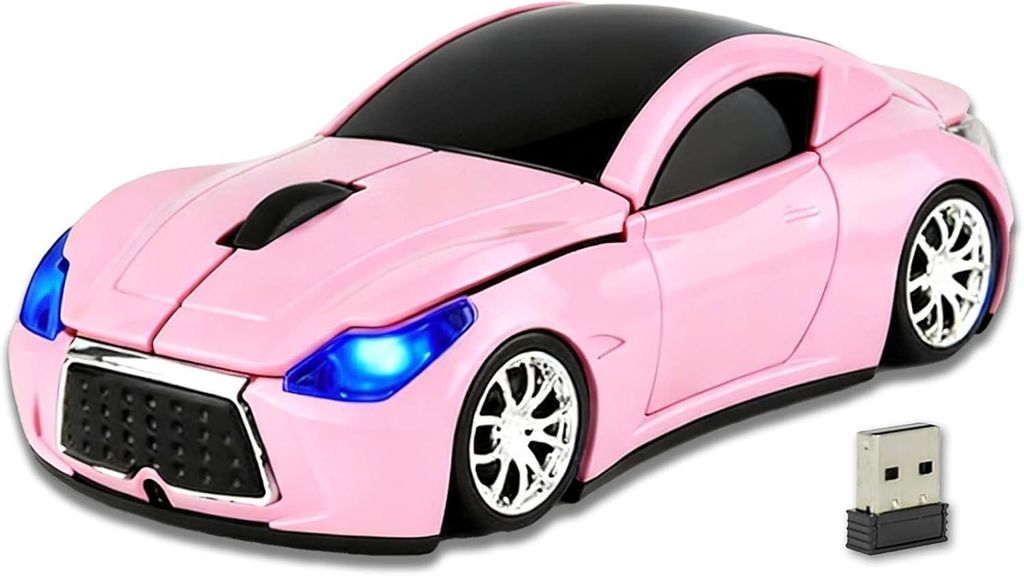 Maus 1200 DPI Optisch Ergonomisch Leise mit 3 Tasten 2,4-GHz-USB-Empfänger für PC Laptop Tablet Geschenk für Schüler Kinder Jungen Männer Frauen