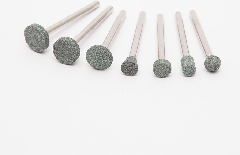 Silikon-Schärfstein-Set – 7-teiliges Set mit 3,1 mm Stiftspitze – max. 28.000 U/min – geeignet für die Plattenbohrmaschinen Midi 10362 und ...