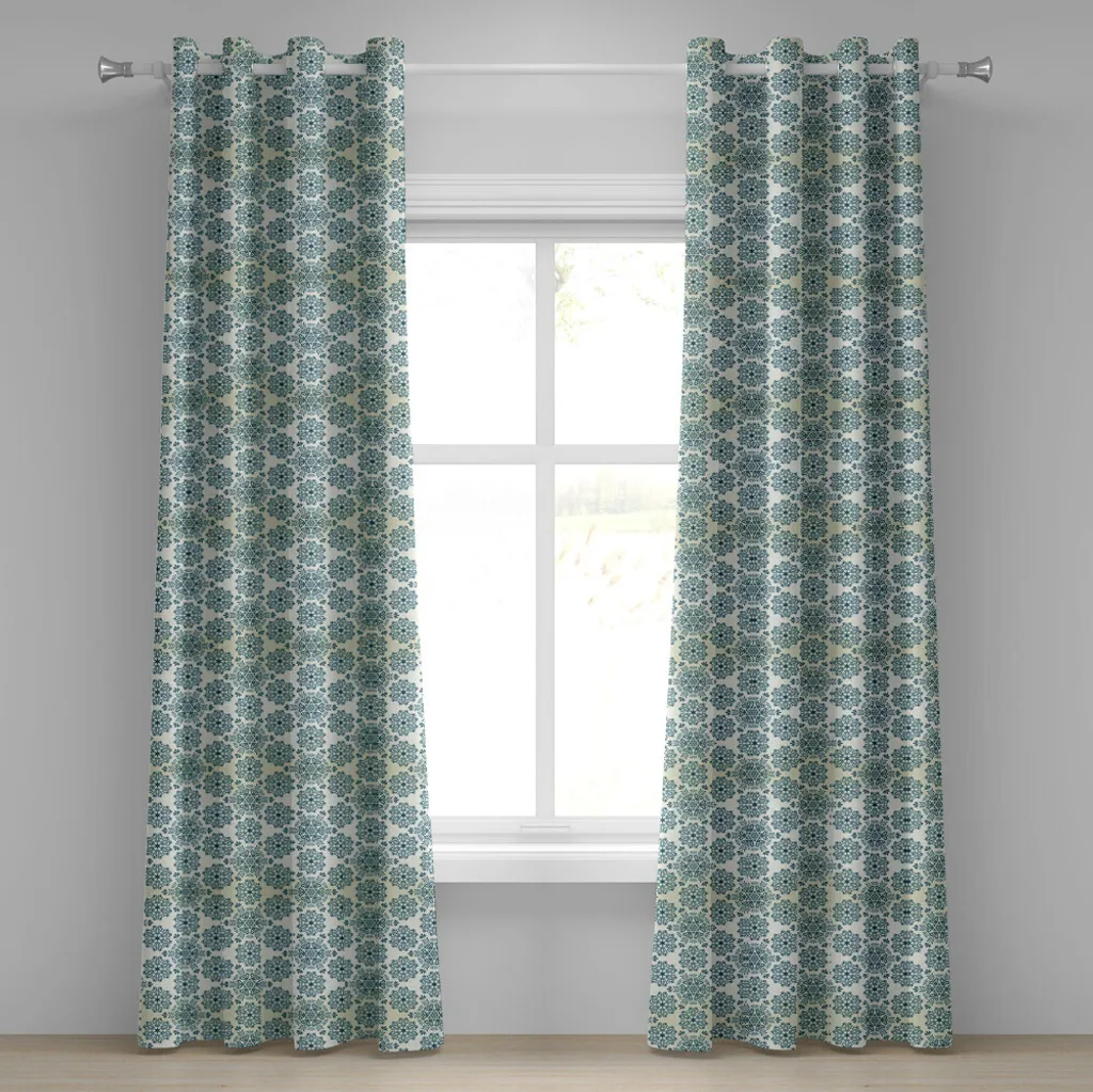 Rideau Brise-Vue Décoratif Mandala pour Cacher le Vis-à-Vis 280x175