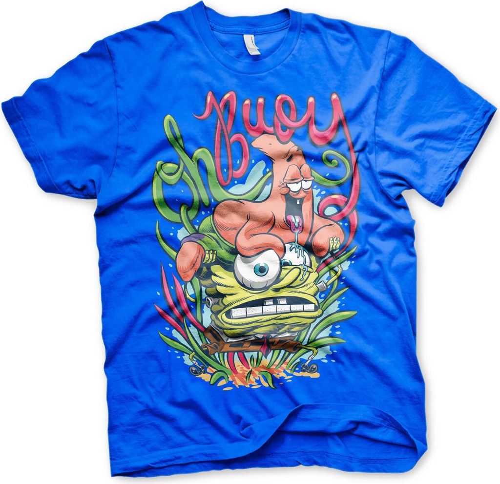 SpongeBob Oh Boy T-Shirt - Small - Blue