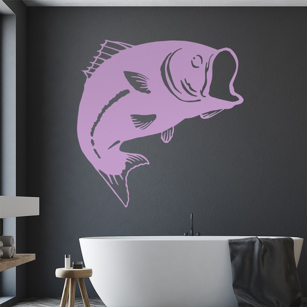 KIWISTAR Karpfen Fisch - Meer Wasser Flossen Schuppen Kiemen Wandtattoo in 6 Größen - Wandaufkleber Wall Sticker - Dekoration, Küche, Wohnzimmer...