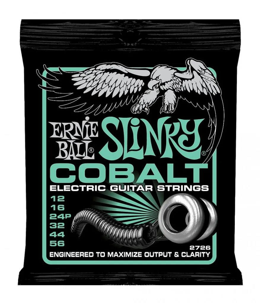 Cordes Guitare Electrique Ernie Ball 2726 Cobalt Slinky Tirant 12-56