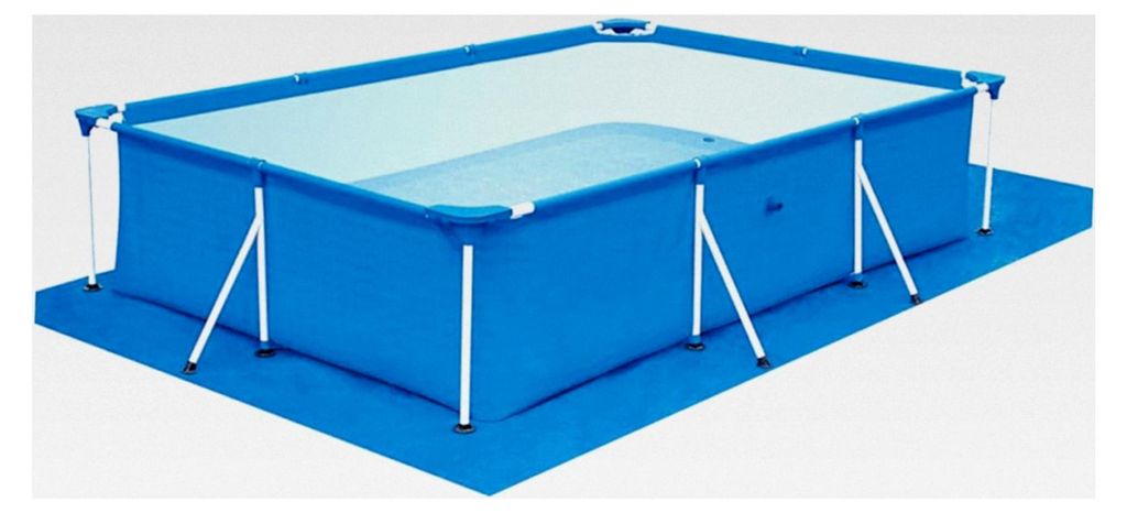 PE Gewebe Schwimmbad Bodenmatte rutschfest für Aufblasbare und Stahlrahmen Pools
