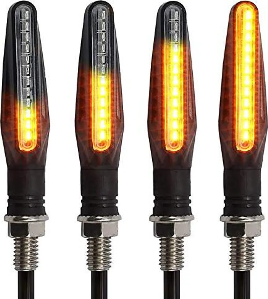 Kit 4 Indicatori Direzione Moto LED Flowing 12V - Tuning Estetico