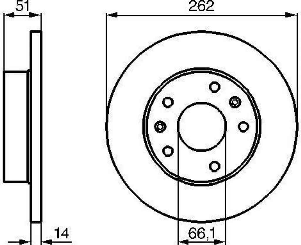 Disque de frein BOSCH 0986478991 en fonte pour Freelander (L314)