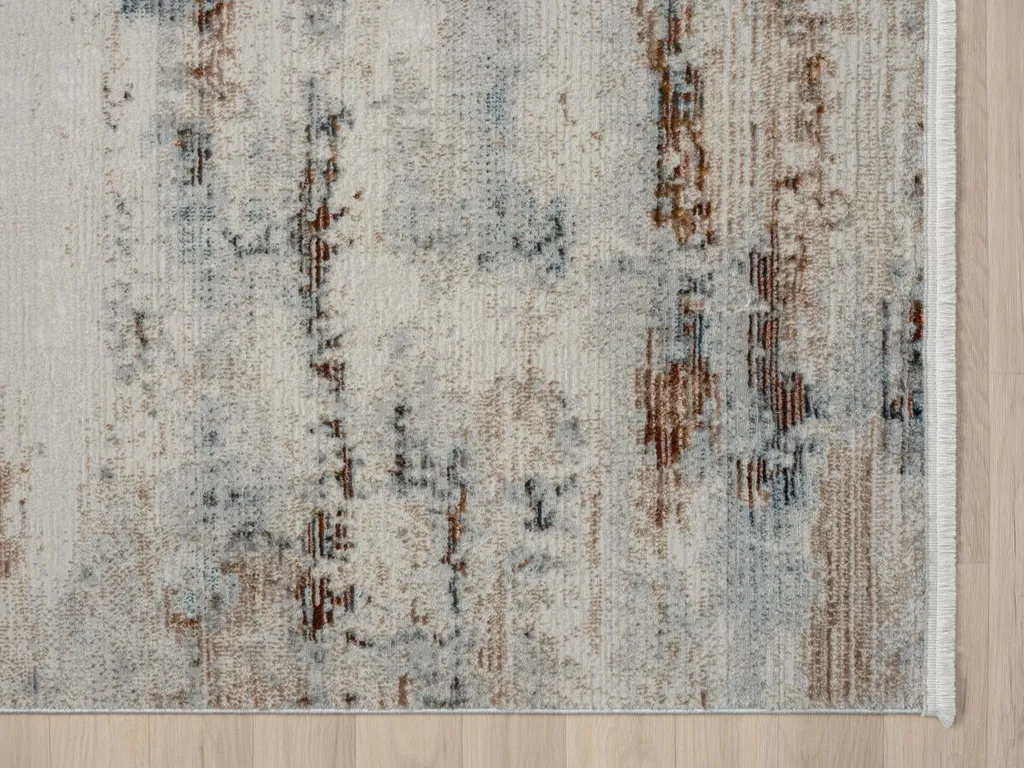 Tapis Esme 1 gris clair 140x200 cm - Solution sol froid et bruyant