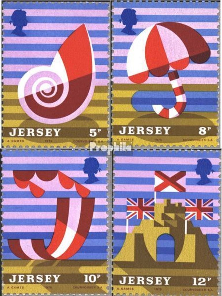 Briefmarken GB - Jersey 1975 Mi 119-122 (kompl.Ausg.) Produktbild 