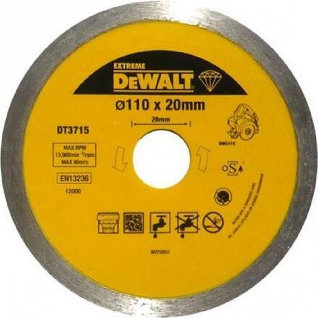 DeWALT DT3715-QZ, Tarcza tnąca, Dowolna marka, Niebieski, Zdjęcie produktu 
