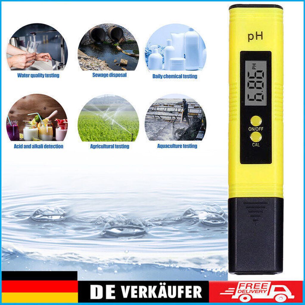 PH Wert Wasser Messgerät Digital Messer Tester Trinkwasser, Produktbild 