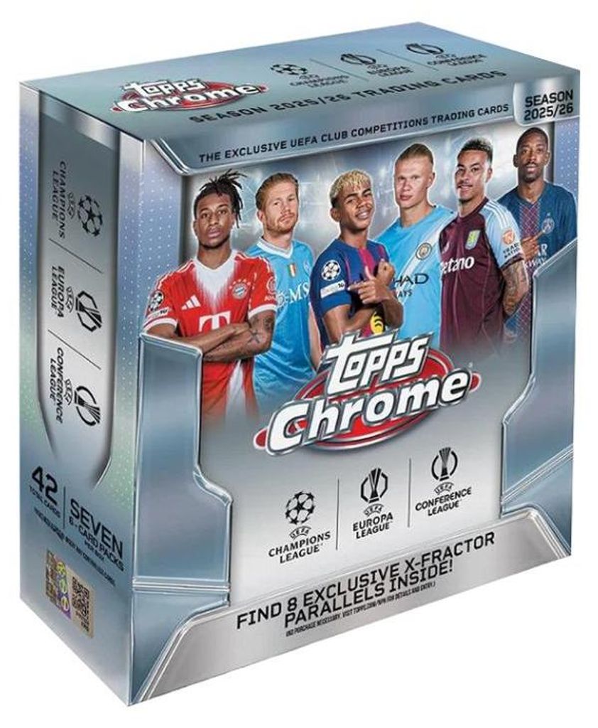 2025/26 Topps Chrome UEFA Club Competitions Mega Box Produktbild 