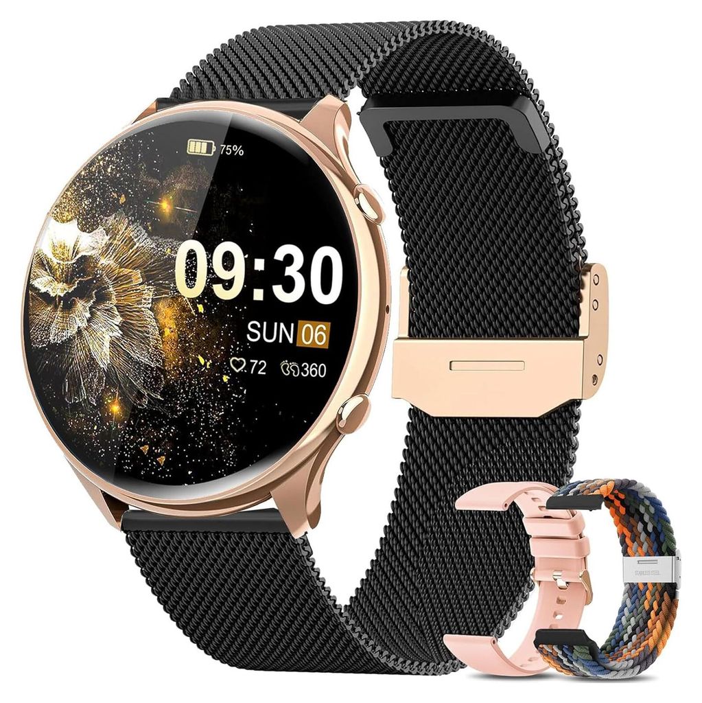 Damen Smartwatch mit Telefonfunktion, 1,39 Zoll wasserdicht Produktbild 