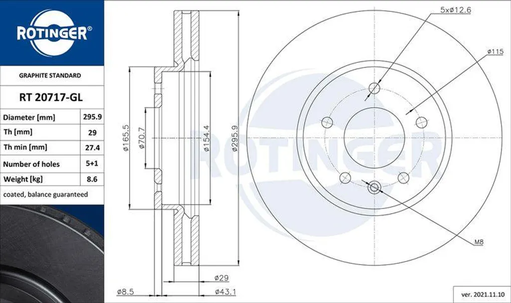Disque de frein ventilé haute performance pour Chevrolet Captiva GL