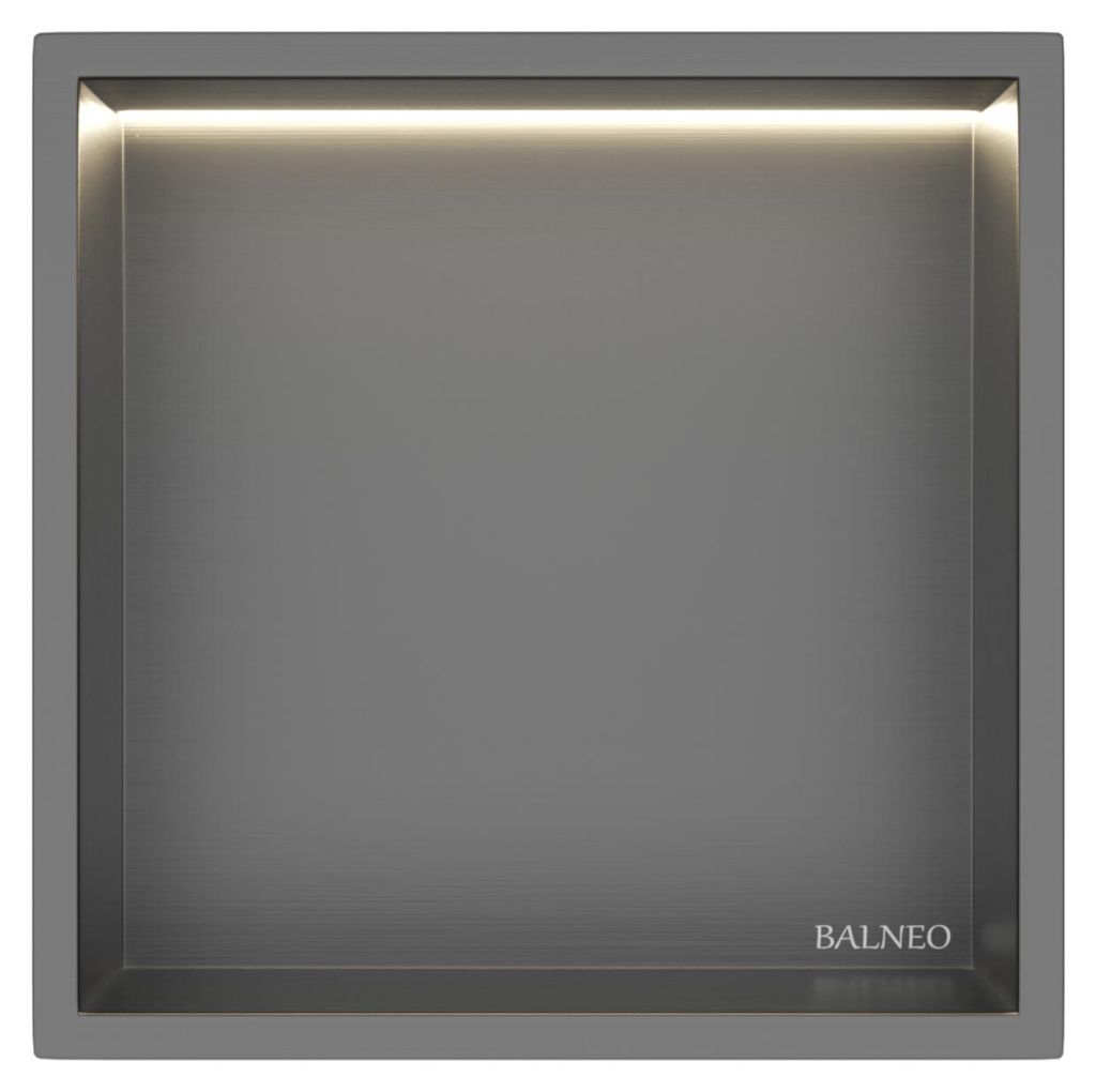 BALNEO nástěnná nika WALL-BOX ONE 30 × 30 × 10 cm gunmetal Obrázek produktu 