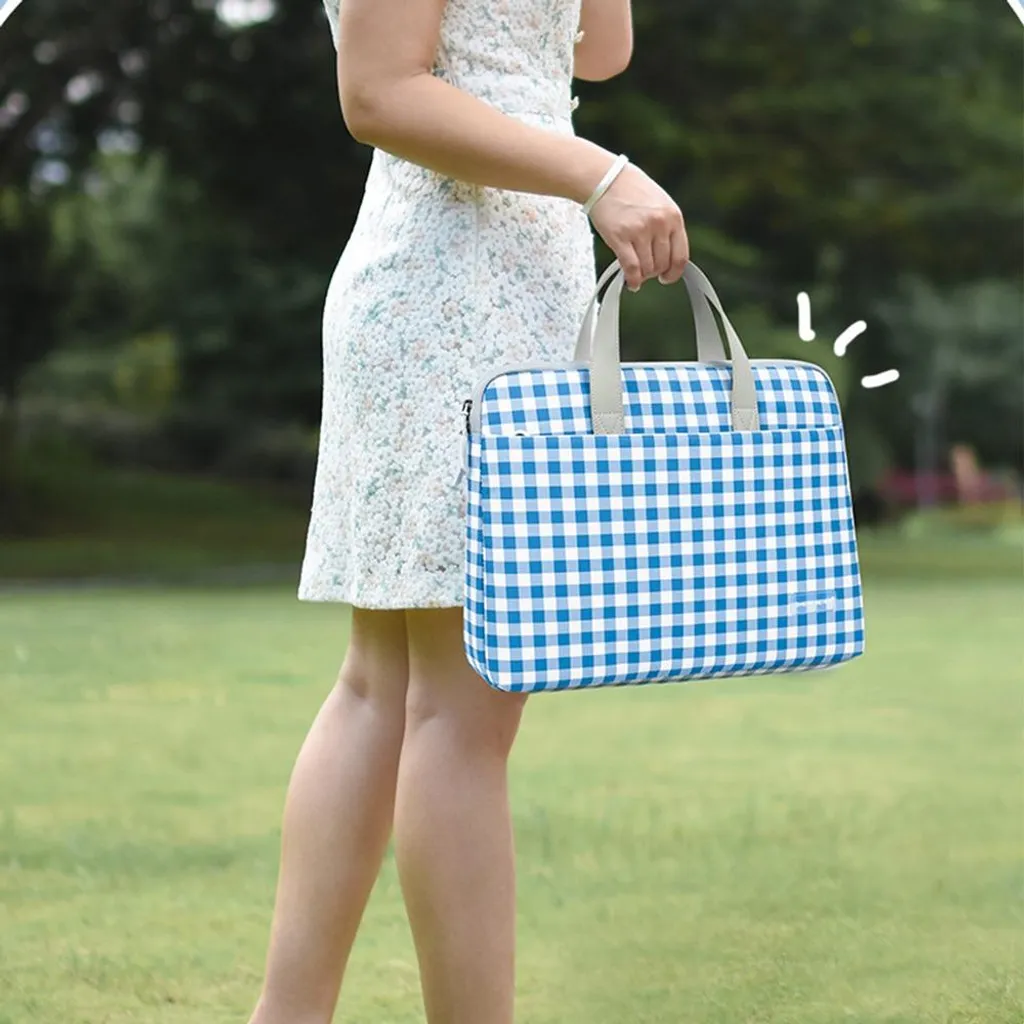Housse Ordinateur Portable 14 Pouces Bleue Légère et Imperméable