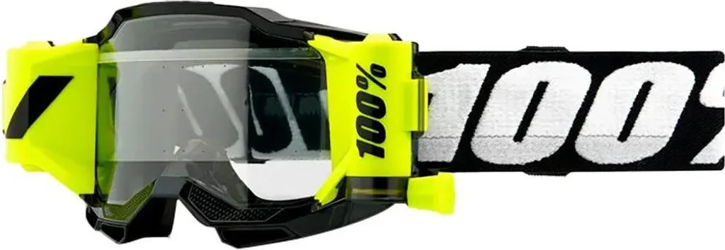 Masque 100% Accuri 2 Junior Noir avec Écran Clair pour Motocross Enfant - 2