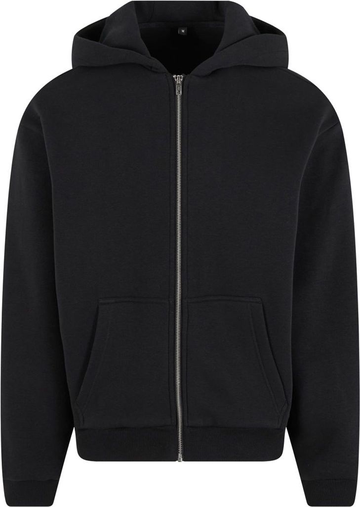 Build Your Brand - Hoodie mit durchgehendem Reißverschluss für Herren/Damen Uni RW10625 (XXL) (Schwarz)