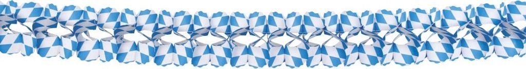 Boland Party Girlande Bayrische Raute Seidenpapier 4m Länge Produktbild 