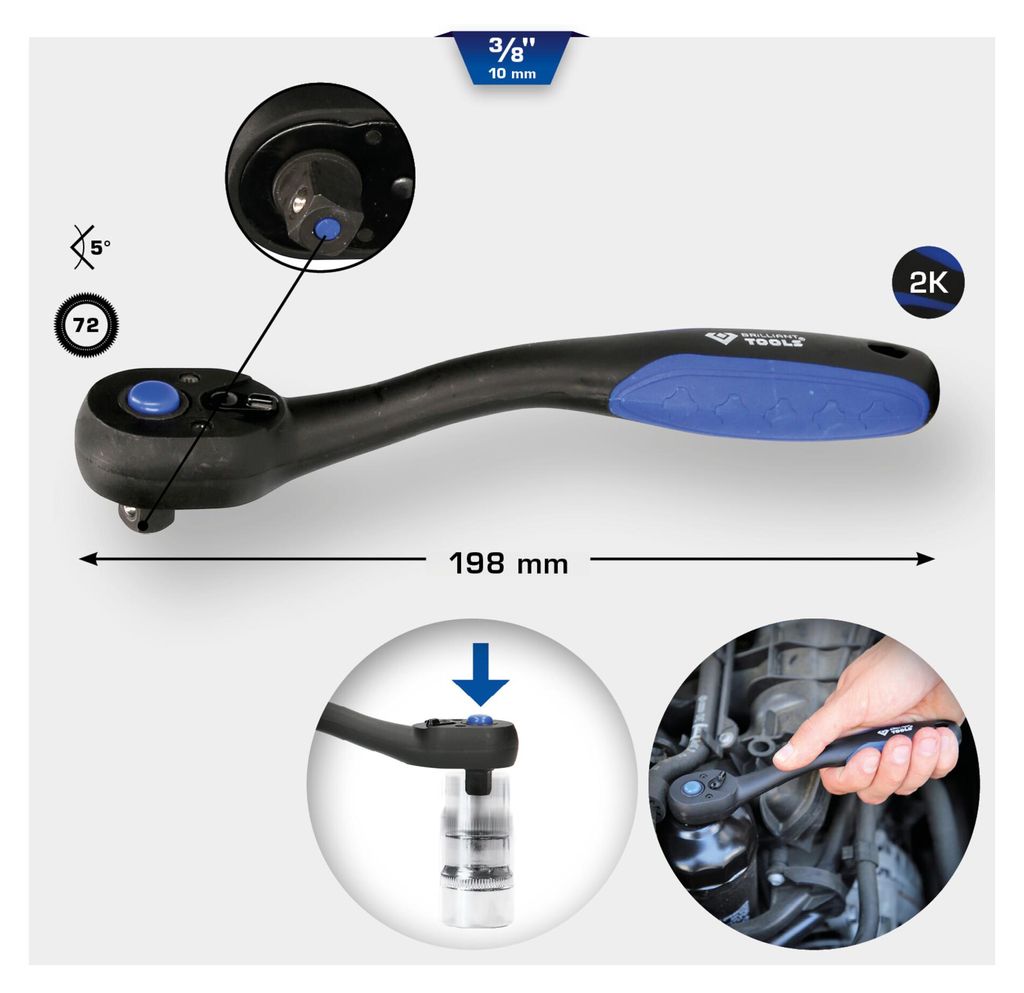 KS TOOLS Umschaltknarre 3/8" Produktbild 