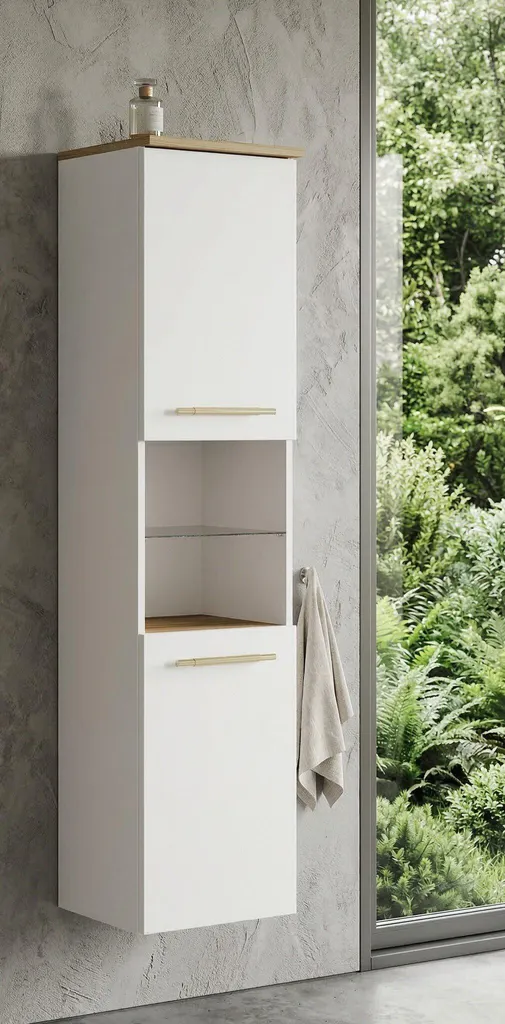 Meuble de salle de bains gain de place Bravos 35 cm pour petit espace