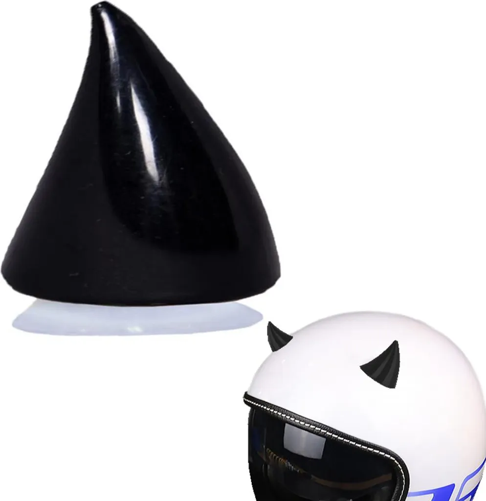 Cornes de Casque Moto Horn HD1 Noir - Accessoire de Décoration Rigide